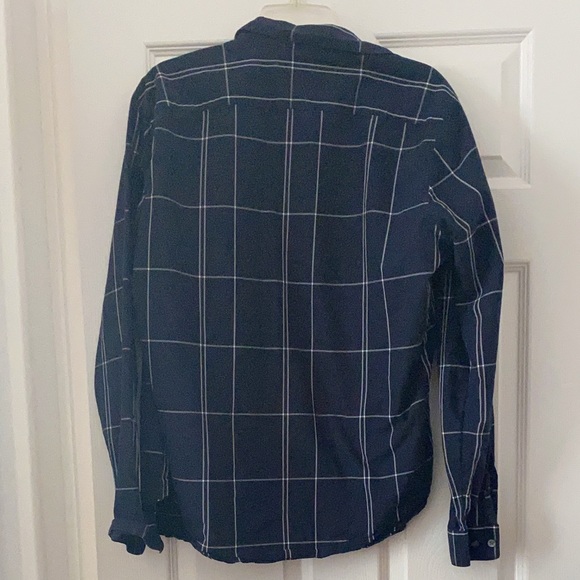 [Theory] Grid Print Regular Fit Shirt - Picture 3 of 5